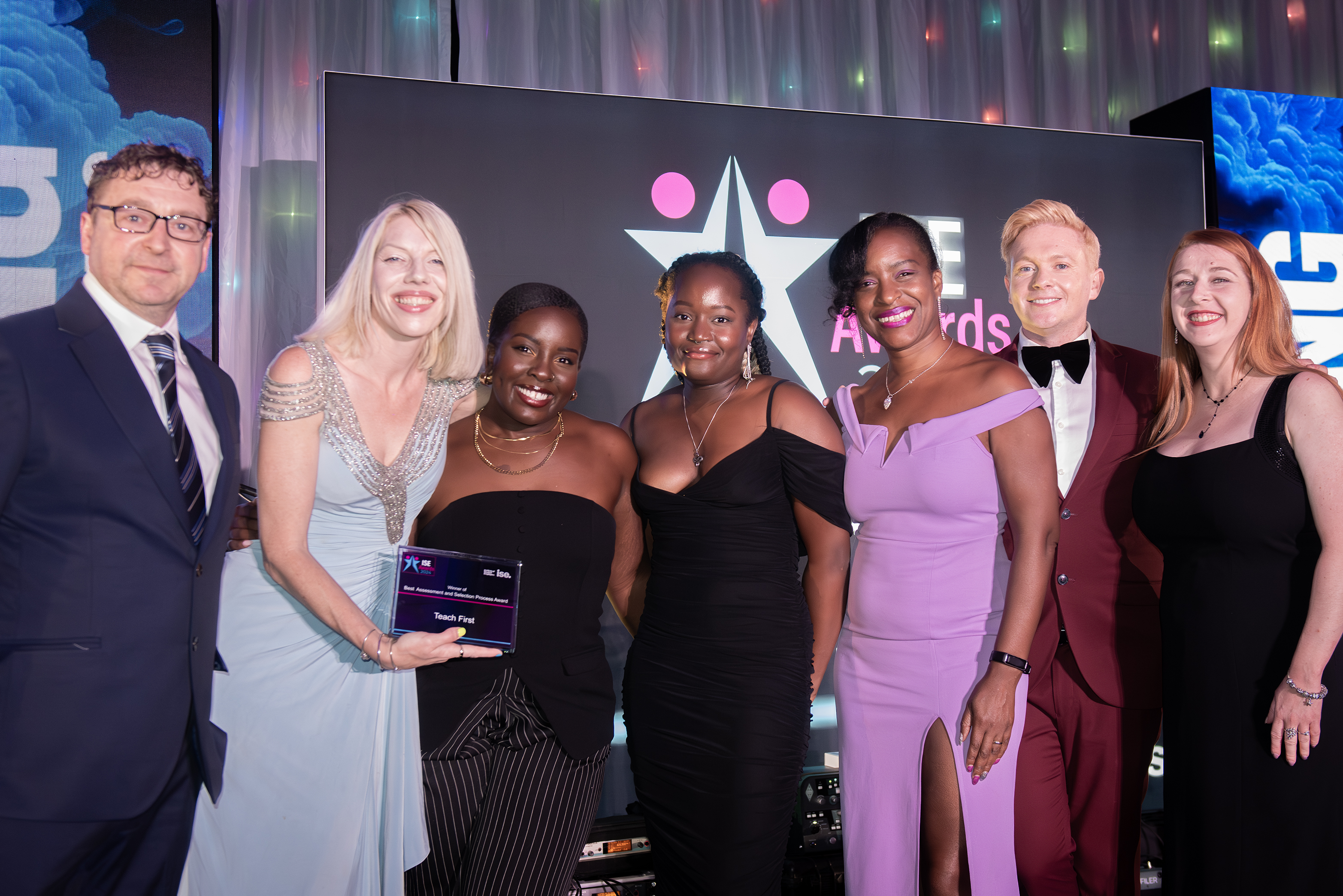 Joanne Benjamin-Lewis (third from right) with team at ISE Awards