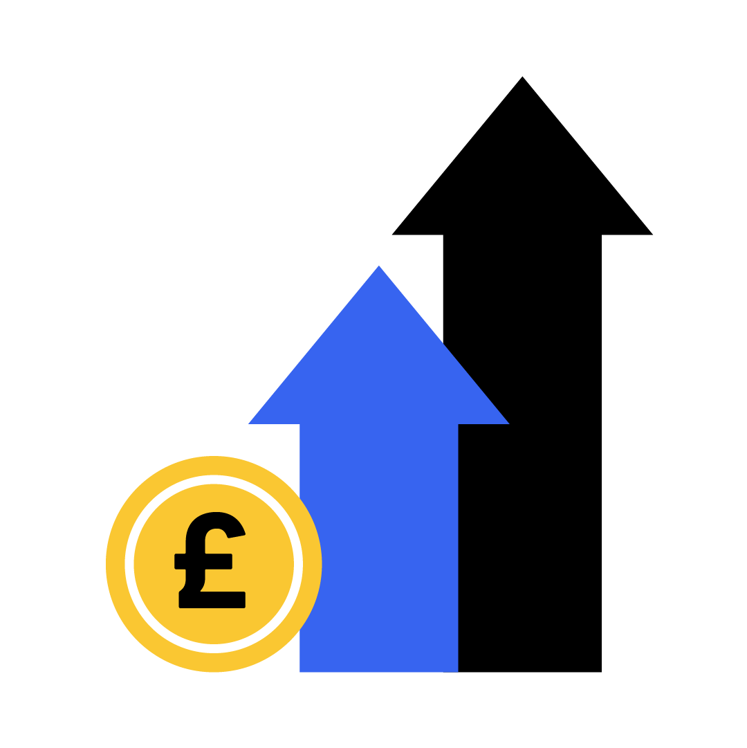 Salary increase icon