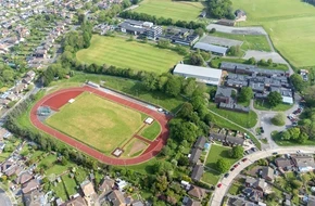 Aerial view of Ark Alexandra school in Hastings