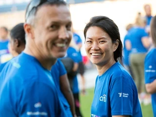 Two runners at Run The River